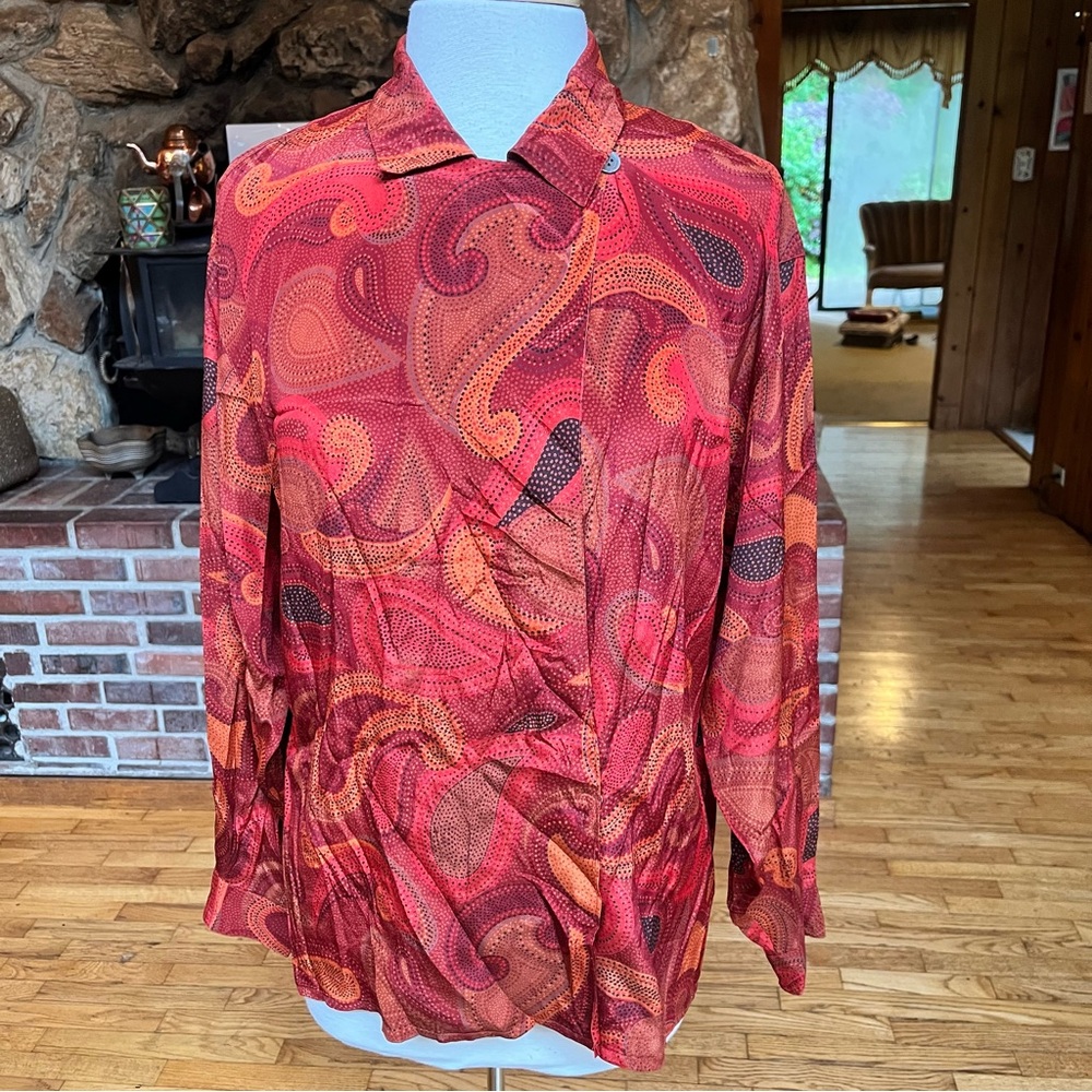 Vintage Sunny Leigh Paisley Women’s Top